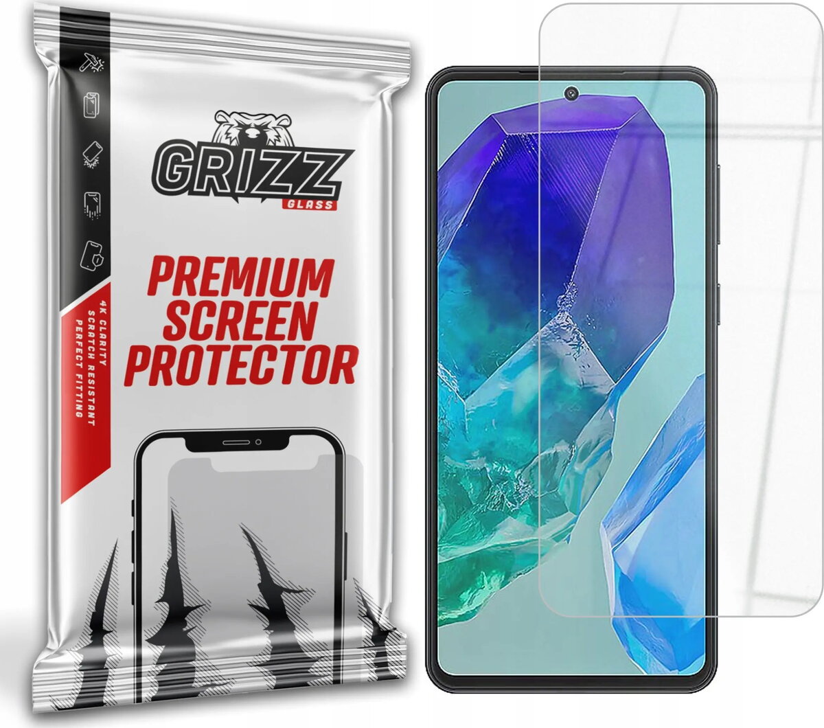 Ekrāna aizsargs GrizzGlass HybridGlass priekš Samsung