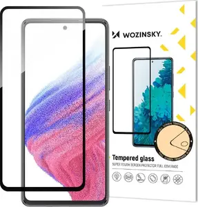 Закалённое защитное стекло Wozinsky для Samsung Galaxy A54 5G, полноклеевое, 9H, полное покрытие, чёрная рамка
