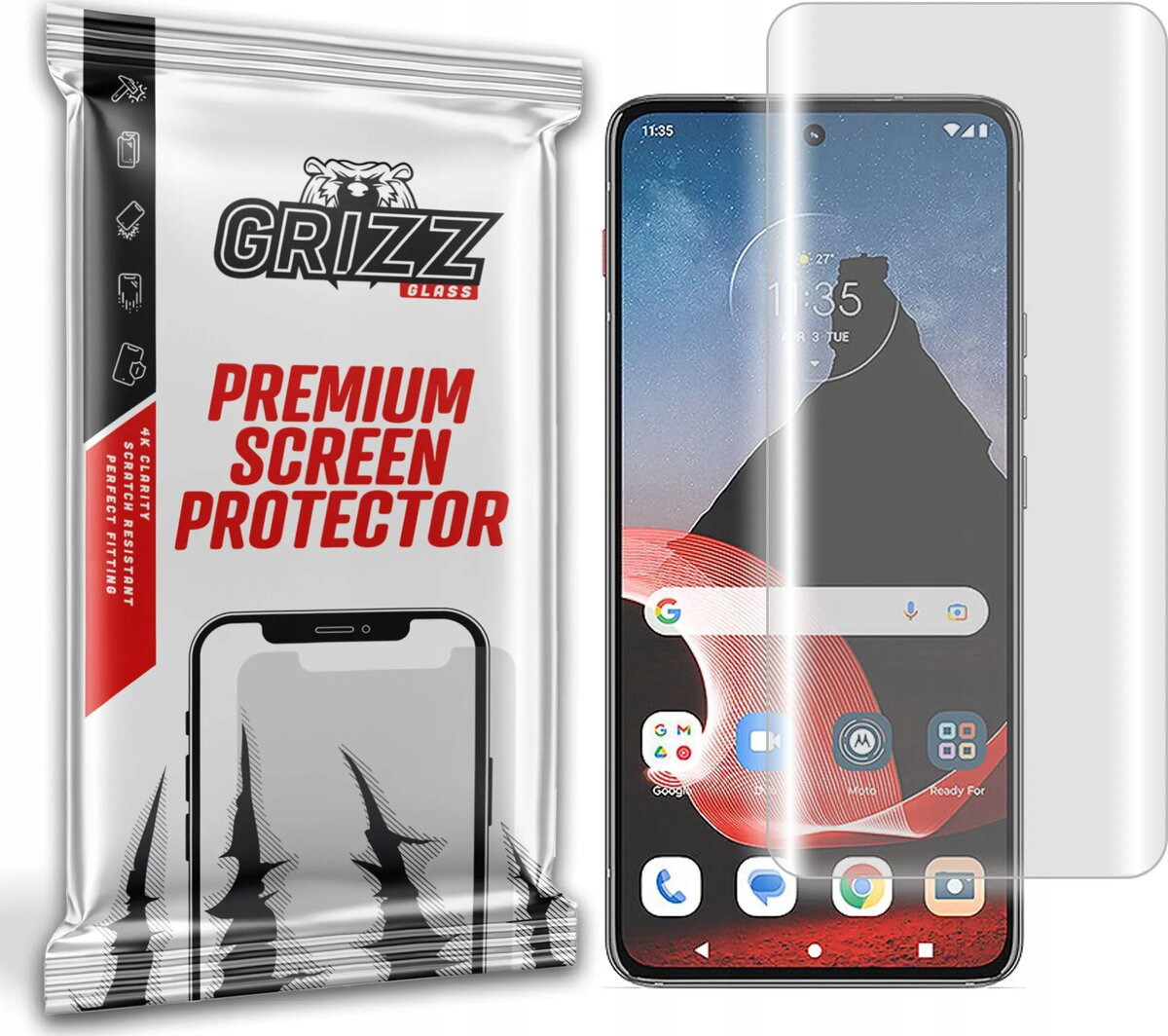 Ekrāna aizsargplēve GrizzGlass Hydrofilm priekš Motorola