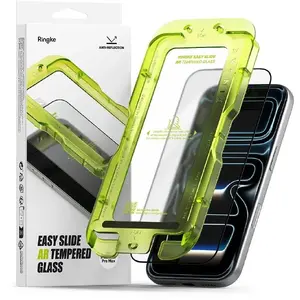 Tempered Glass Screen Protector Ringke Easy Slide Anti-Reflective for iPhone 17 Pro Max — Black