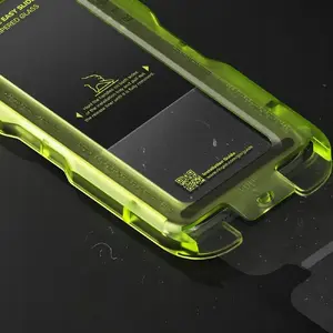 Закалённое стекло Ringke Easy Slide с антибликовым покрытием для iPhone 17 Pro — чёрное
