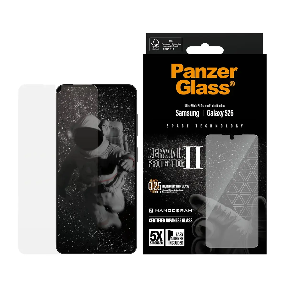 PanzerGlass керамическое защитное стекло для Samsung S26 Photo 2