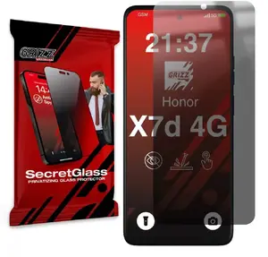 Матовое защитное стекло с функцией приватности GrizzGlass SecretGlass для Honor X7d 4G