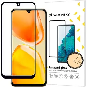 Wozinsky tempered full-glue screen protector for Vivo X80 Lite / V25 with black frame (case friendly)