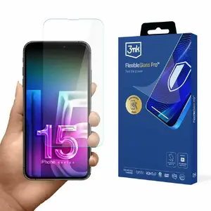Screen protector Apple iPhone 15 - 3mk FlexibleGlass Pro, flexible tempered glass film