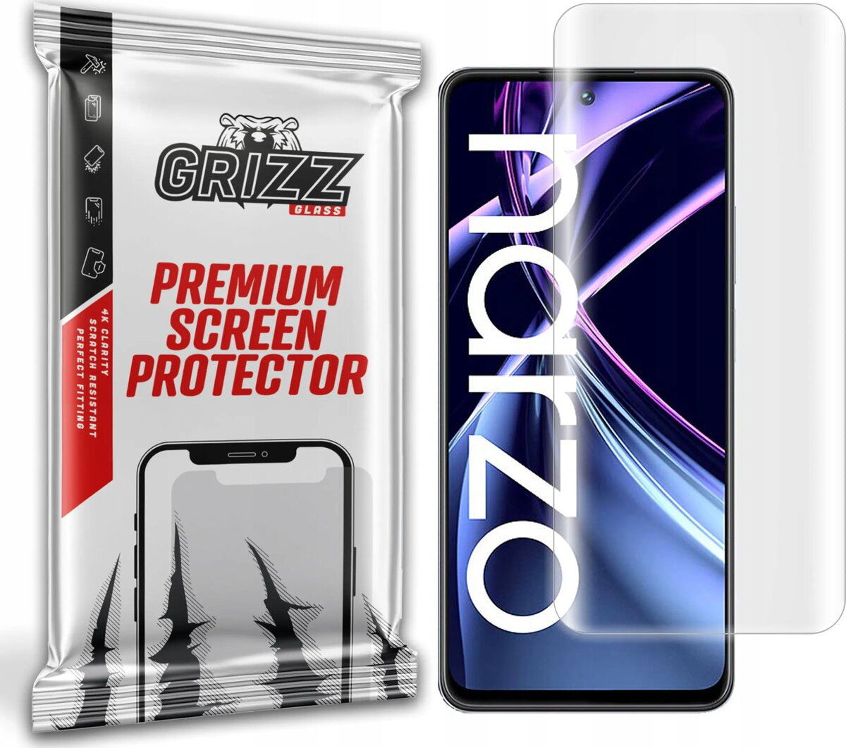 Aizsargplēve GrizzGlass Hydrofilm (hidrogēla) priekš Realme