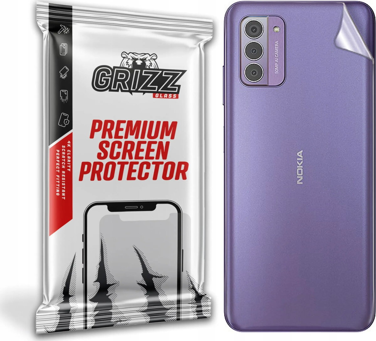 Aizmugures aizsargplēve GrizzGlass SatinSkin priekš Nokia