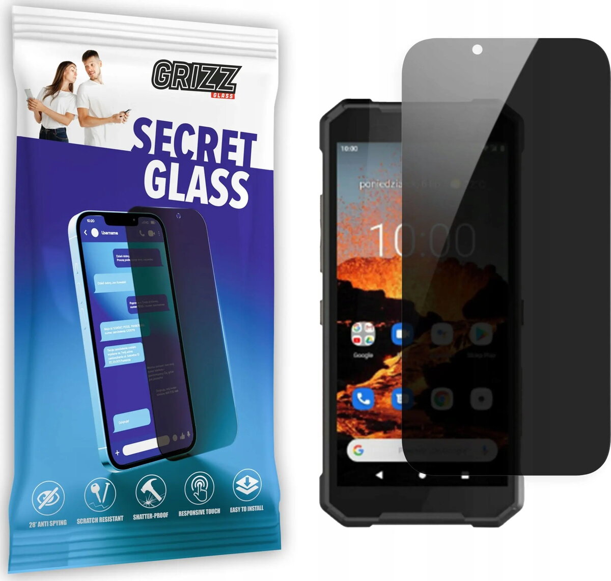 Aizsargstikls ar privātumu GrizzGlass SecretGlass priekš