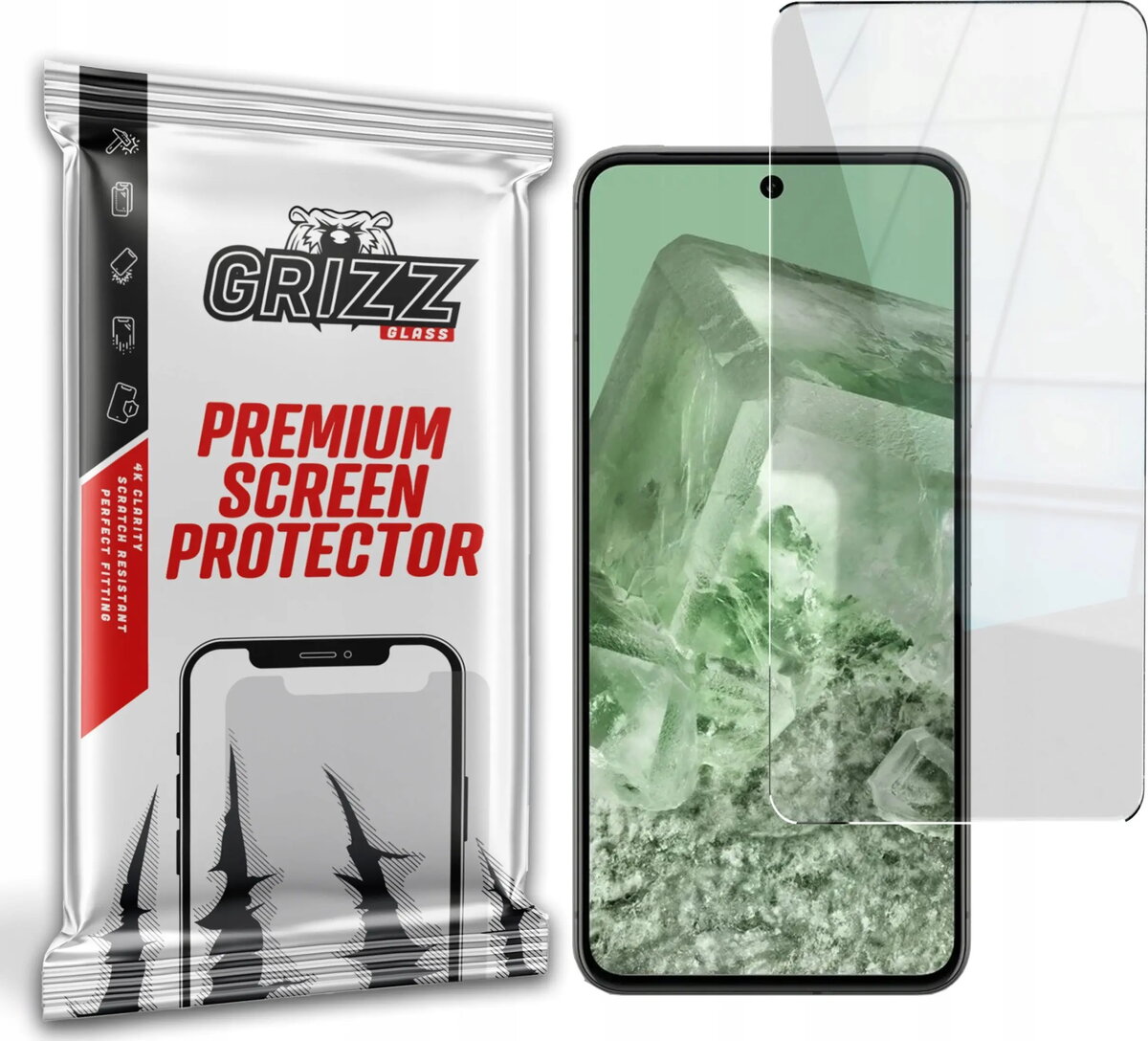 Hibrīda rūdīts ekrāna aizsargstikls GrizzGlass HybridGlass