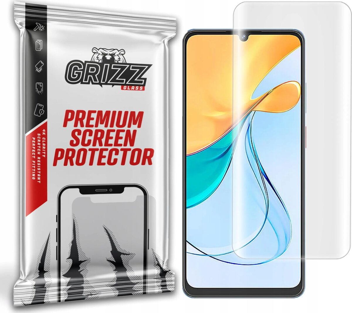 Ekrāna aizsargplēve GrizzGlass Hydrofilm priekš ZTE