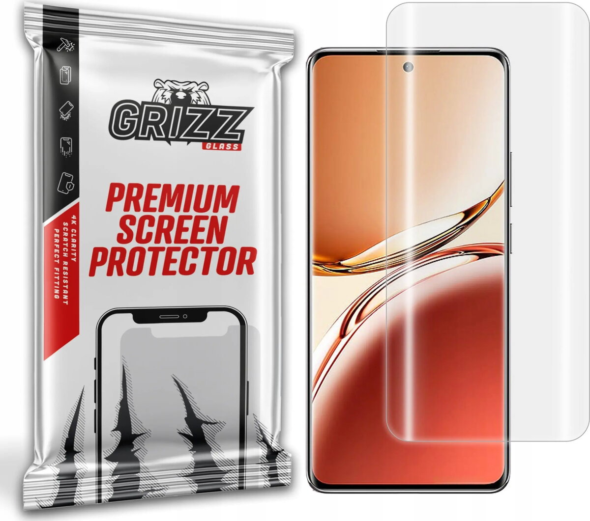 Ekrāna aizsargplēve GrizzGlass Hydrofilm priekš Oppo