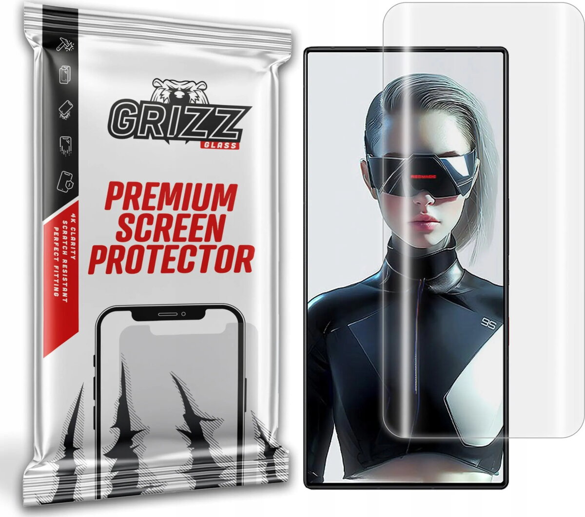 Hidrogēla plēve GrizzGlass Hydrofilm priekš ZTE
