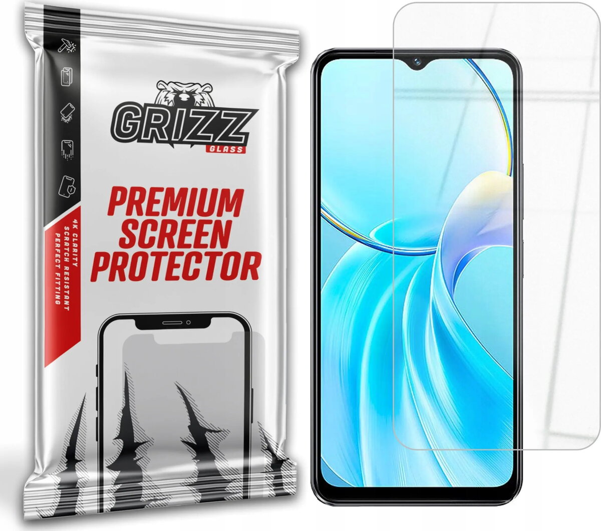 Hibrīdais aizsargstikls GrizzGlass HybridGlass priekš Vivo
