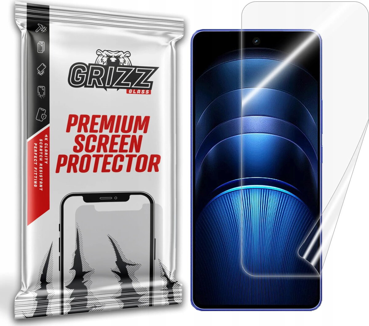 Keramiska ekrāna aizsargplēve GrizzGlass CeramicFilm priekš