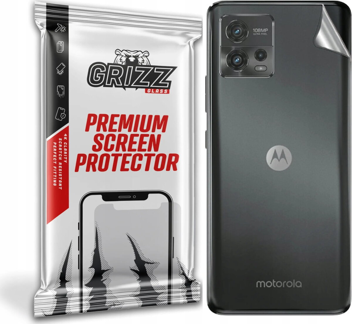 GrizzGlass rūdīta stikla aizsargs Motorola Moto