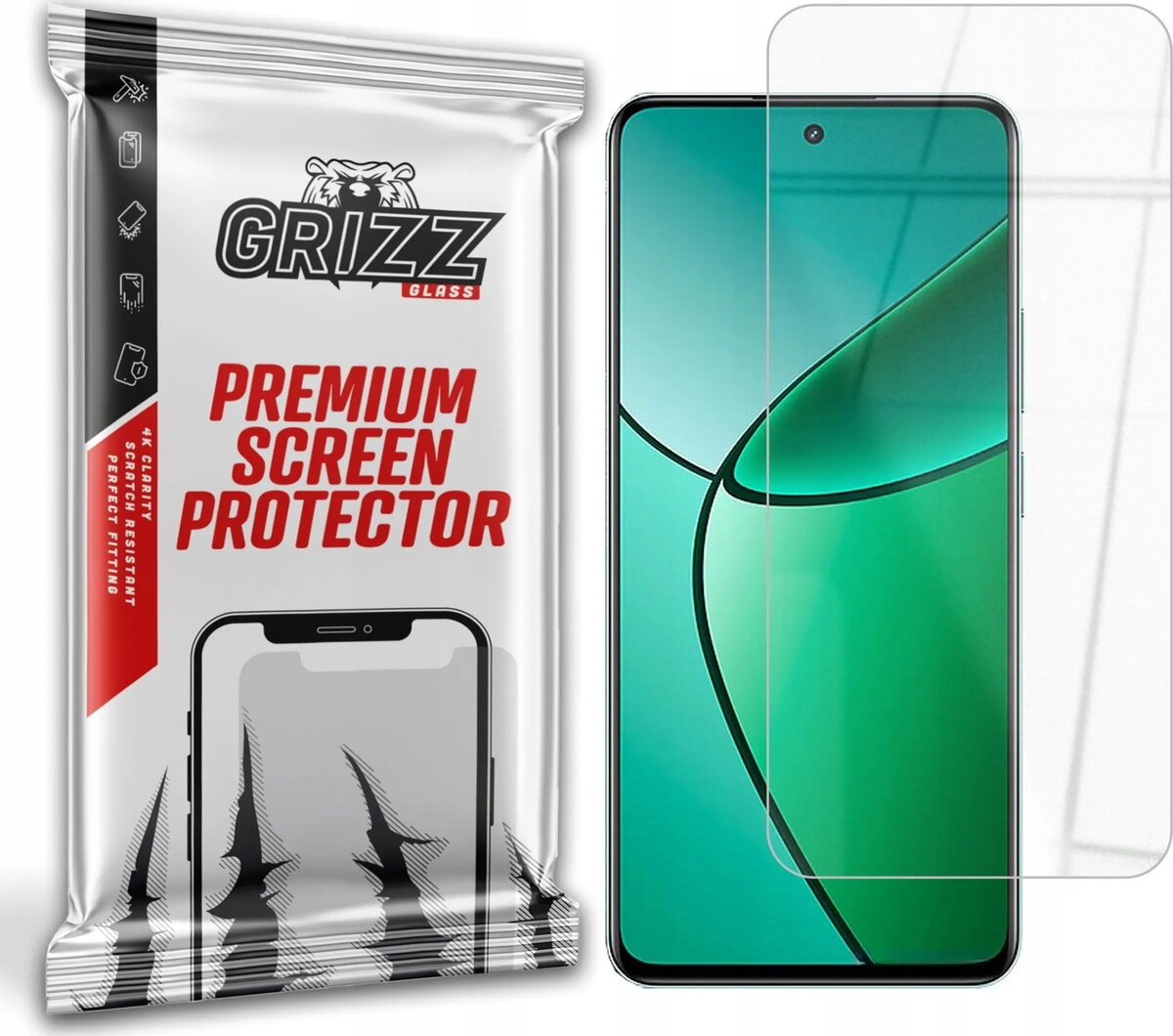GrizzGlass HybridGlass aizsargstikls priekš Realme 12