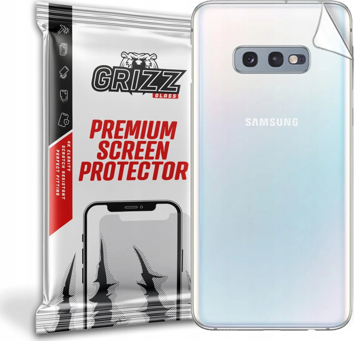 Aizsargstikls GrizzGlass aizmugurei Samsung Galaxy S10e