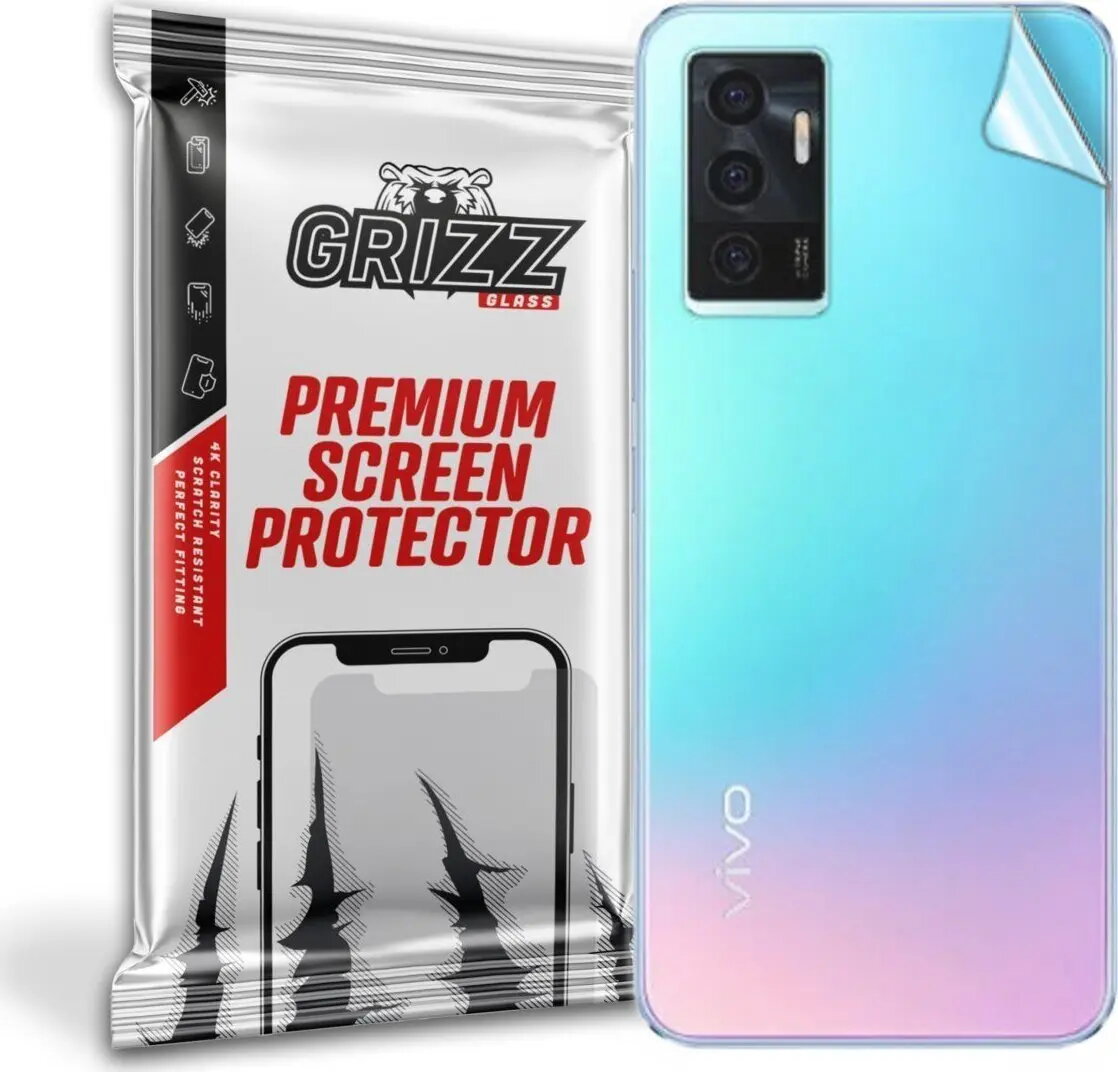 Aizmugures aizsargplēve GrizzGlass priekš Vivo V23e