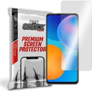 Гибридное защитное стекло GrizzGlass для Huawei P Smart 2021 (модельный, с закруглёнными краями)