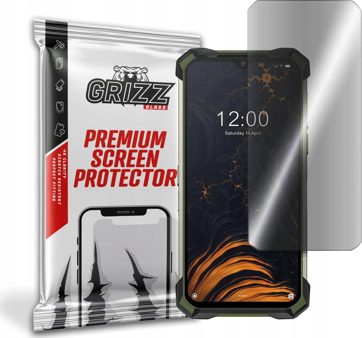 Matēta ekrāna aizsargplēve GrizzGlass priekš Doogee
