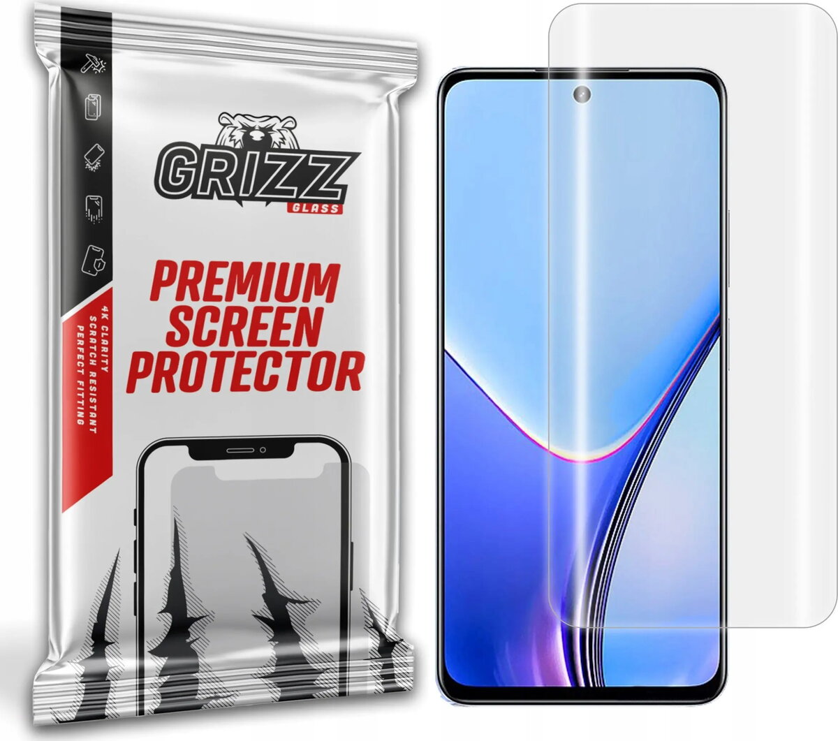 Ekrāna aizsargplēve GrizzGlass Hydrofilm priekš Realme