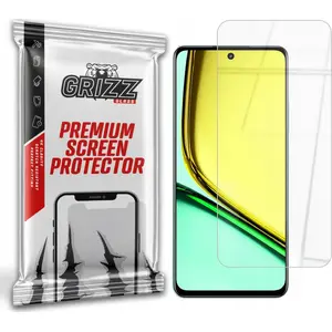 Защитное стекло GrizzGlass HybridGlass для Realme C67 – гибридное закалённое стекло, модель GRZ8347