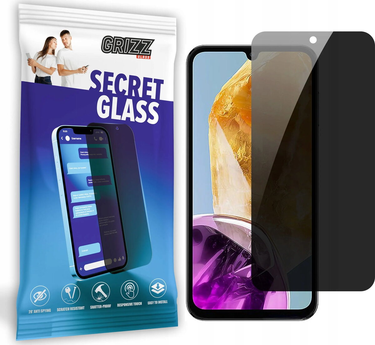 Stikls ar privātumu GrizzGlass SecretGlass priekš