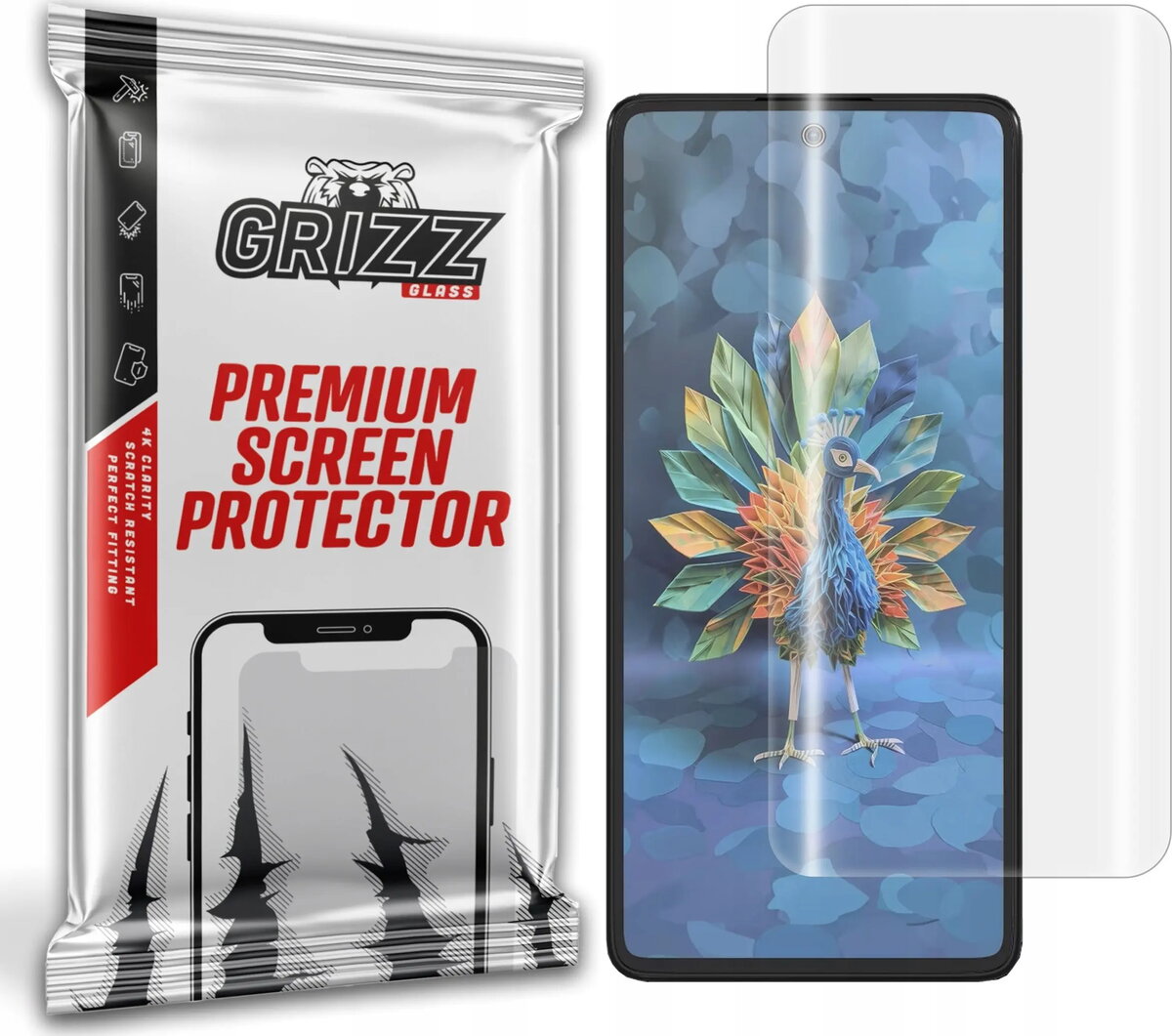 Ekrāna aizsargplēve GrizzGlass Hydrofilm (hidroželis) priekš