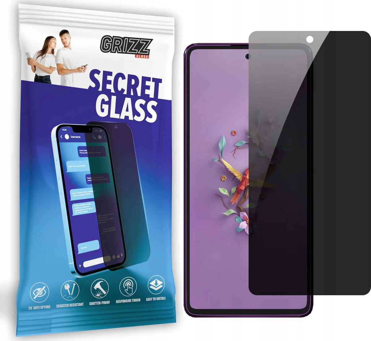 GrizzGlass SecretGlass privātuma rūdīts stikls priekš