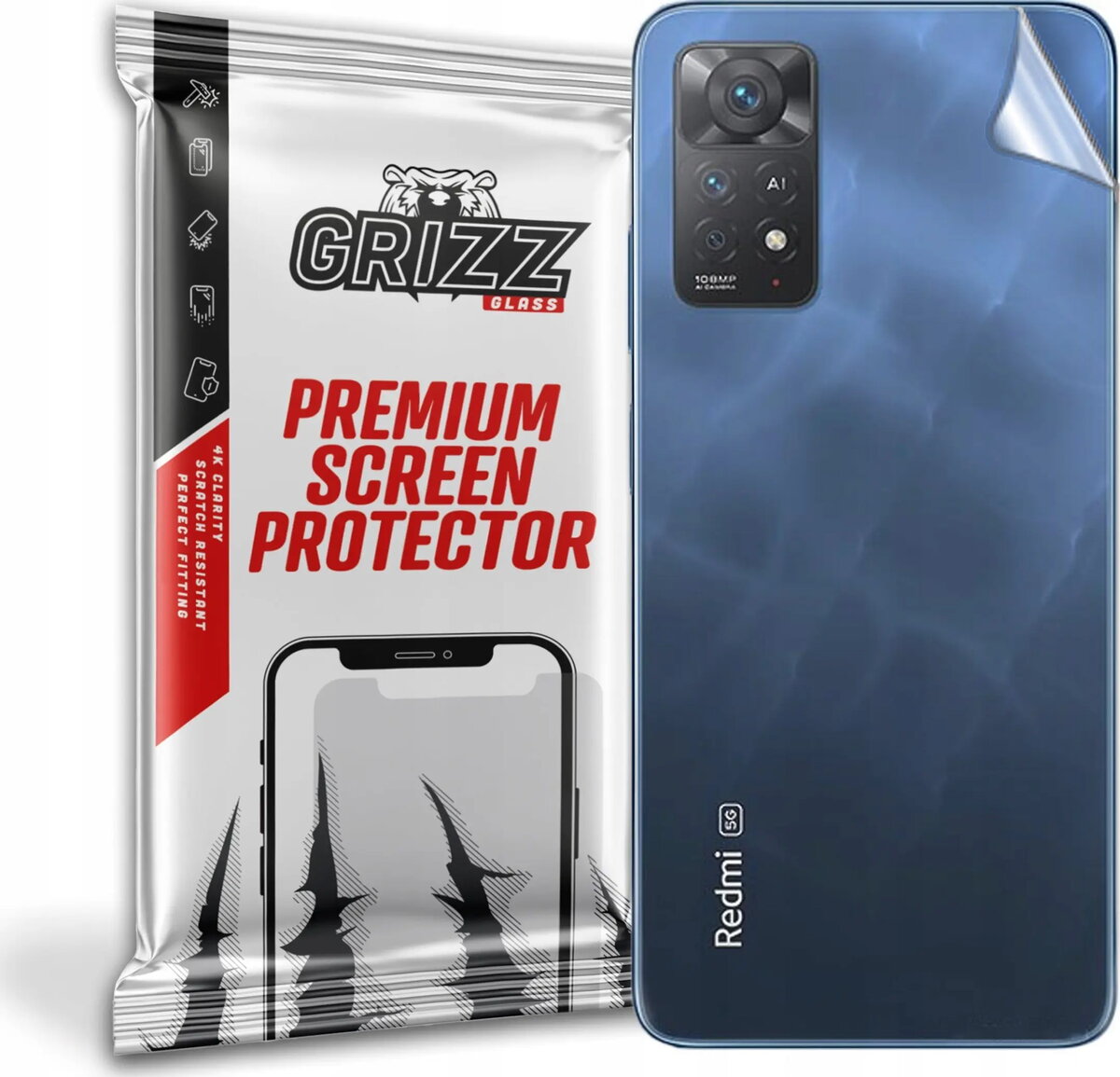Aizmugures stikla aizsargs GrizzGlass priekš Xiaomi