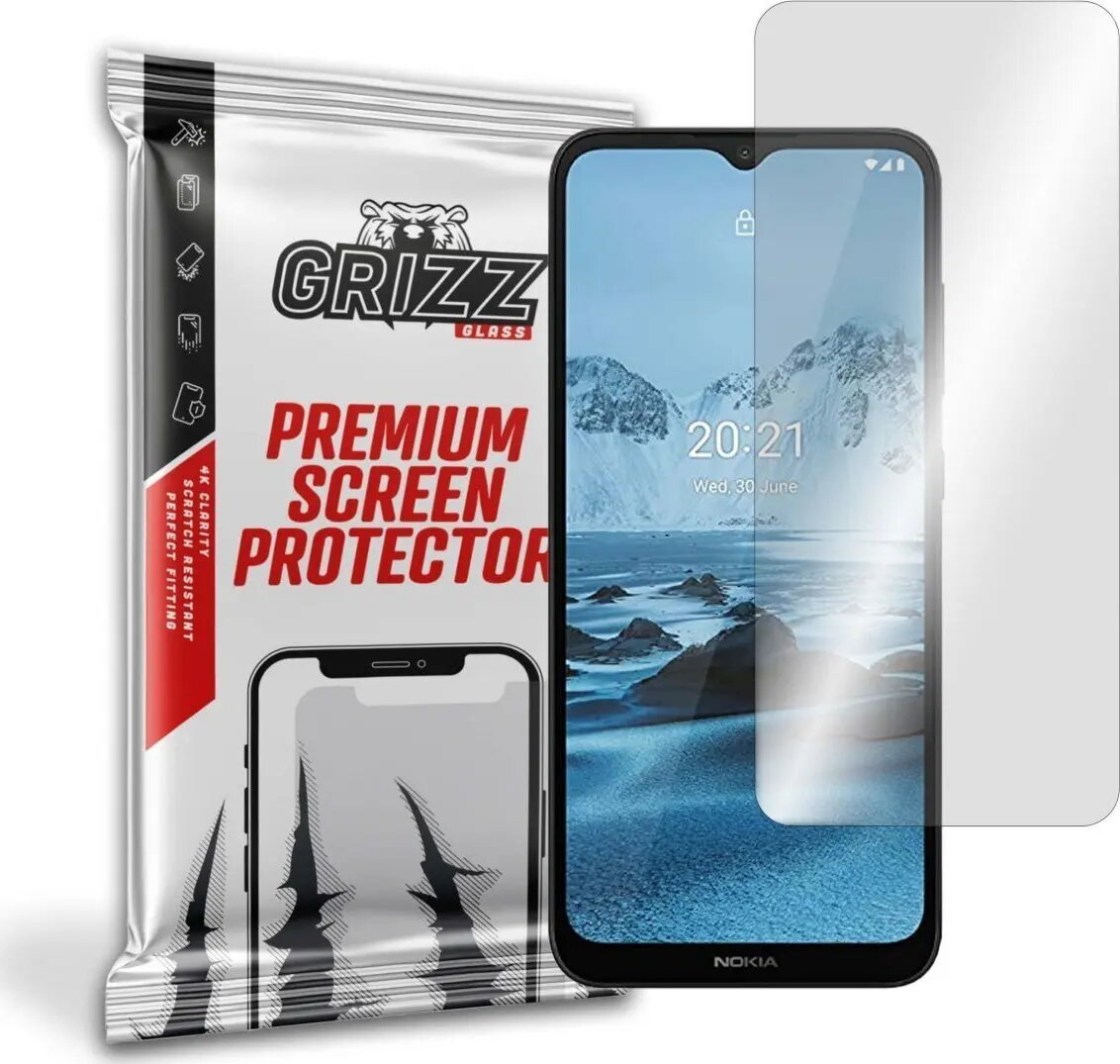Ekrāna aizsargstikls GrizzGlass priekš Nokia C20
