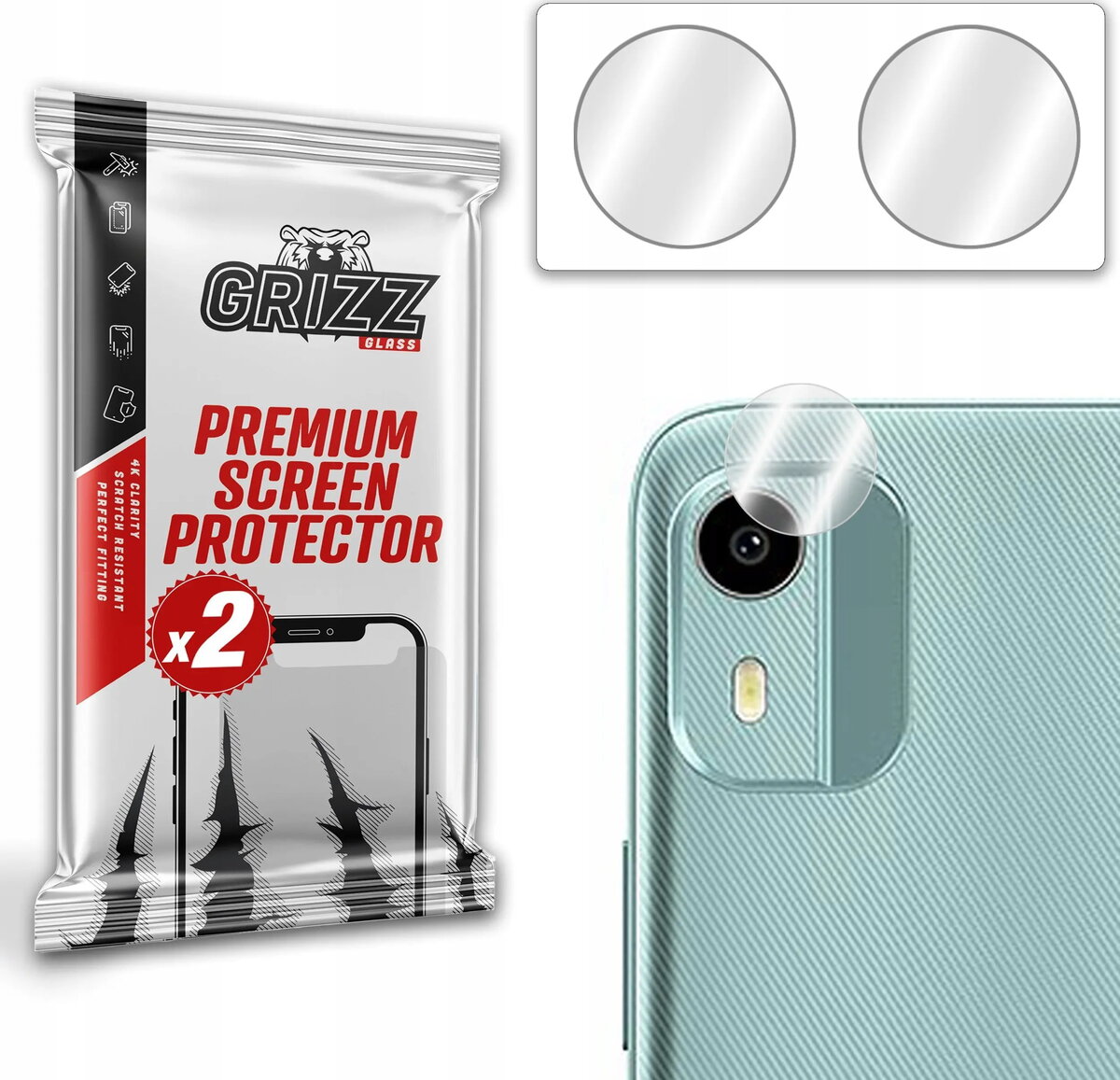 Aizsargstikls kameras GrizzGlass HybridGlass priekš Nokia