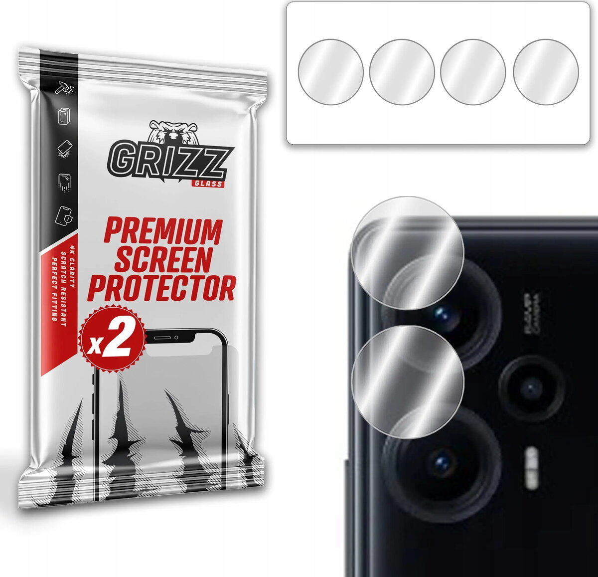 Kameras aizsargstikls GrizzGlass HybridGlass priekš Xiaomi