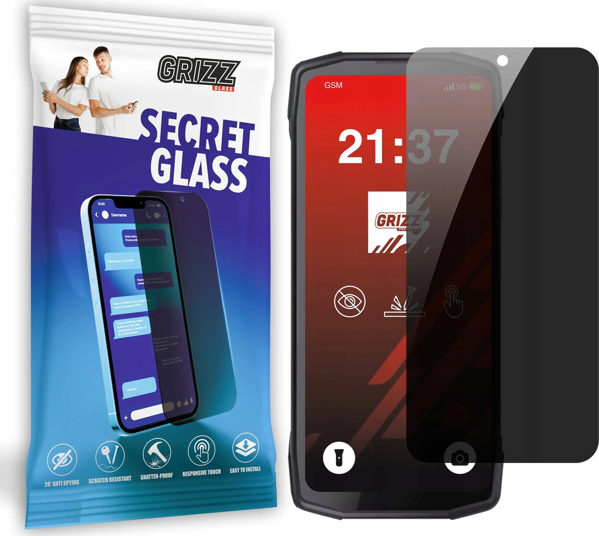 Privātuma rūdīts stikls GrizzGlass SecretGlass priekš