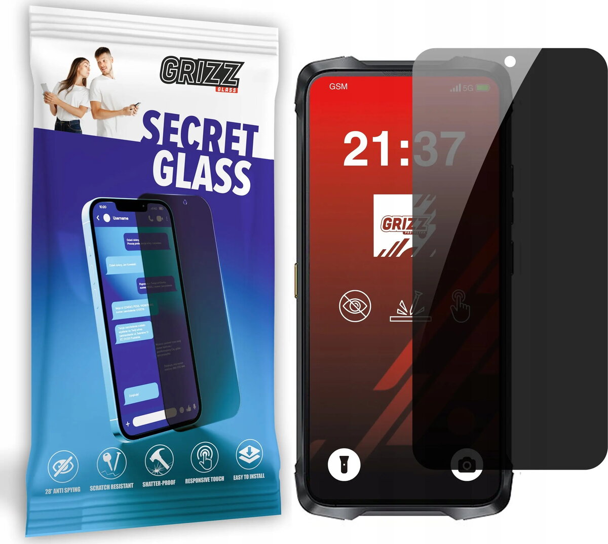 Privātuma rūdīts stikls GrizzGlass SecretGlass priekš