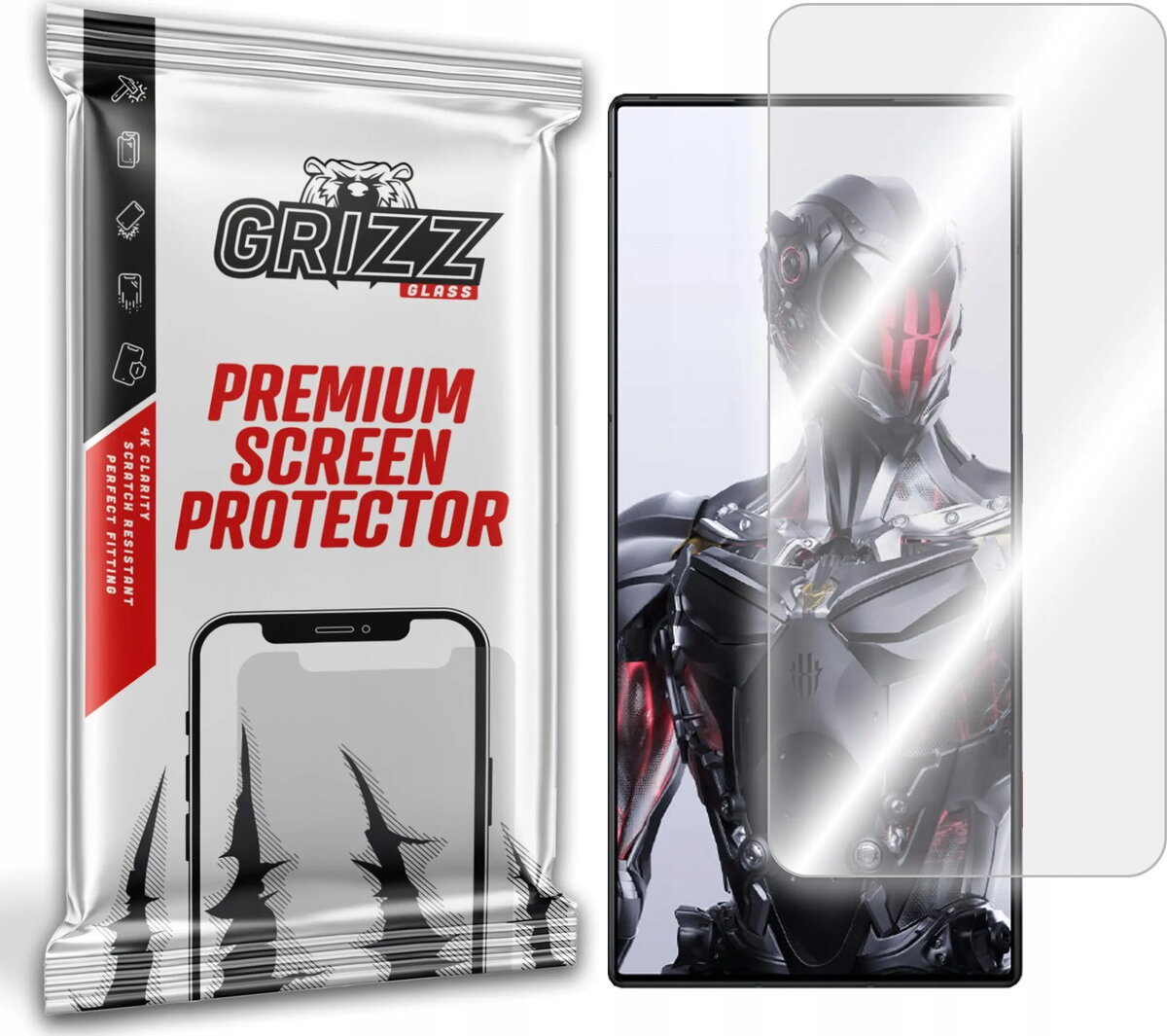 Ekrāna aizsargstikls GrizzGlass priekš ZTE Nubia