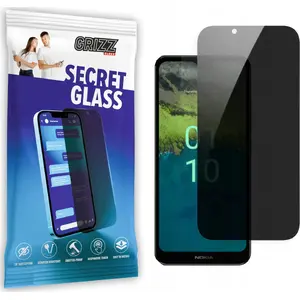 Закалённое защитное стекло с приватностью GrizzGlass SecretGlass для Nokia C110