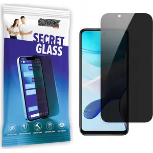 Защитное закалённое приватное стекло GrizzGlass SecretGlass для Motorola Moto G53