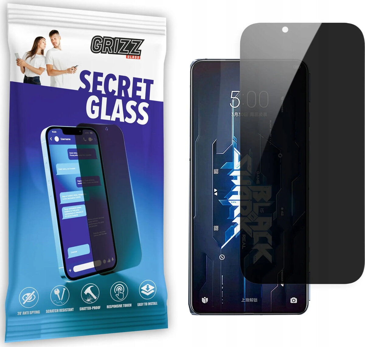 Stikla privātuma aizsargs GrizzGlass priekš Xiaomi