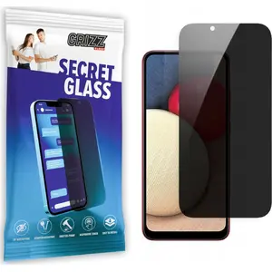 Закалённое защитное стекло GrizzGlass SecretGlass для Samsung Galaxy A02s (приватность)