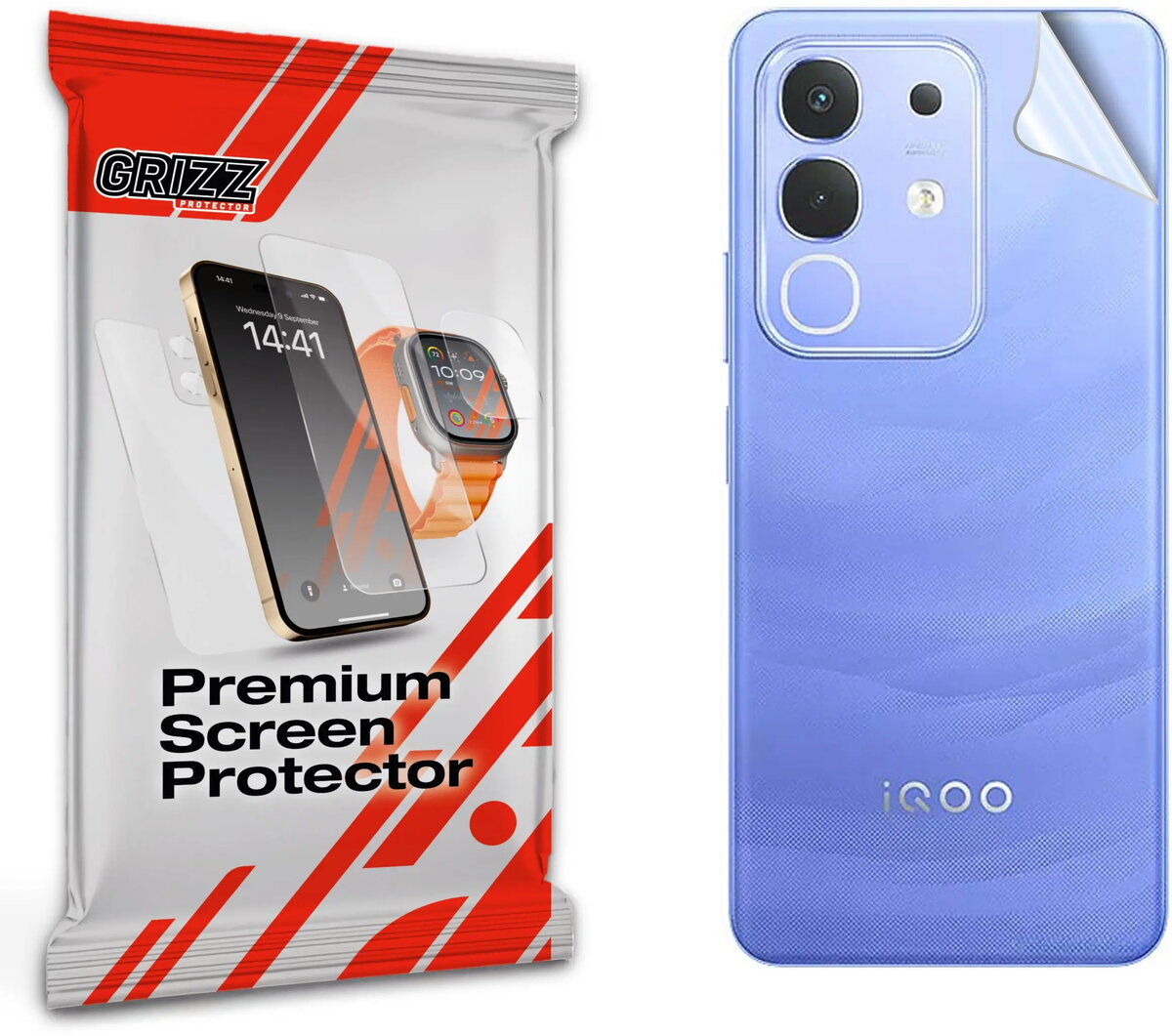 Aizsargplēve GrizzGlass SatinSkin aizmugurei Vivo iQOO