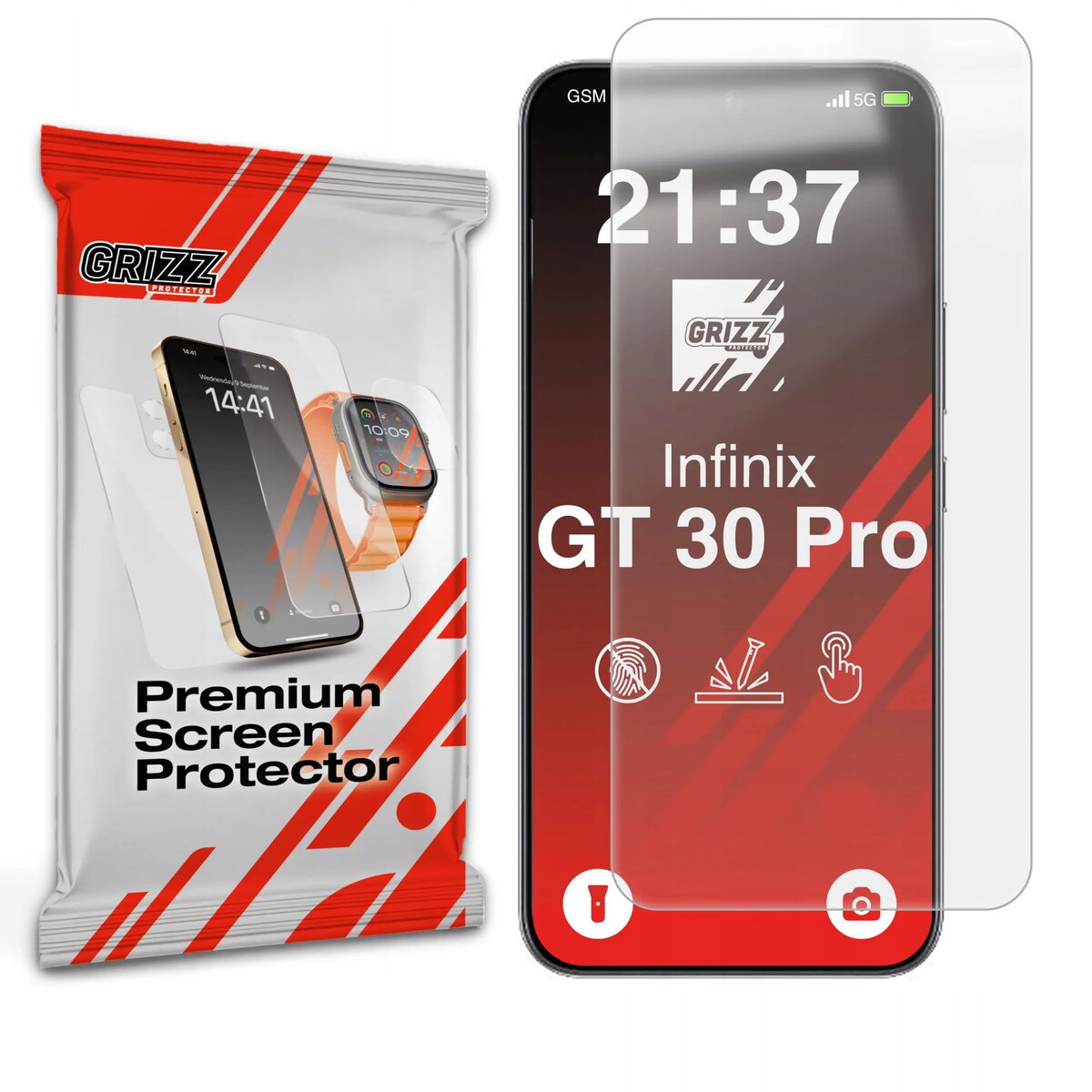 Matēta aizsargplēve GrizzGlass PaperScreen priekš Infinix