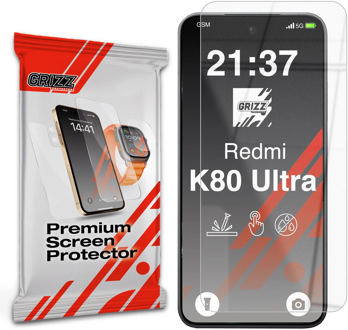 Aizsargstikls GrizzGlass HybridGlass priekš Xiaomi Redmi