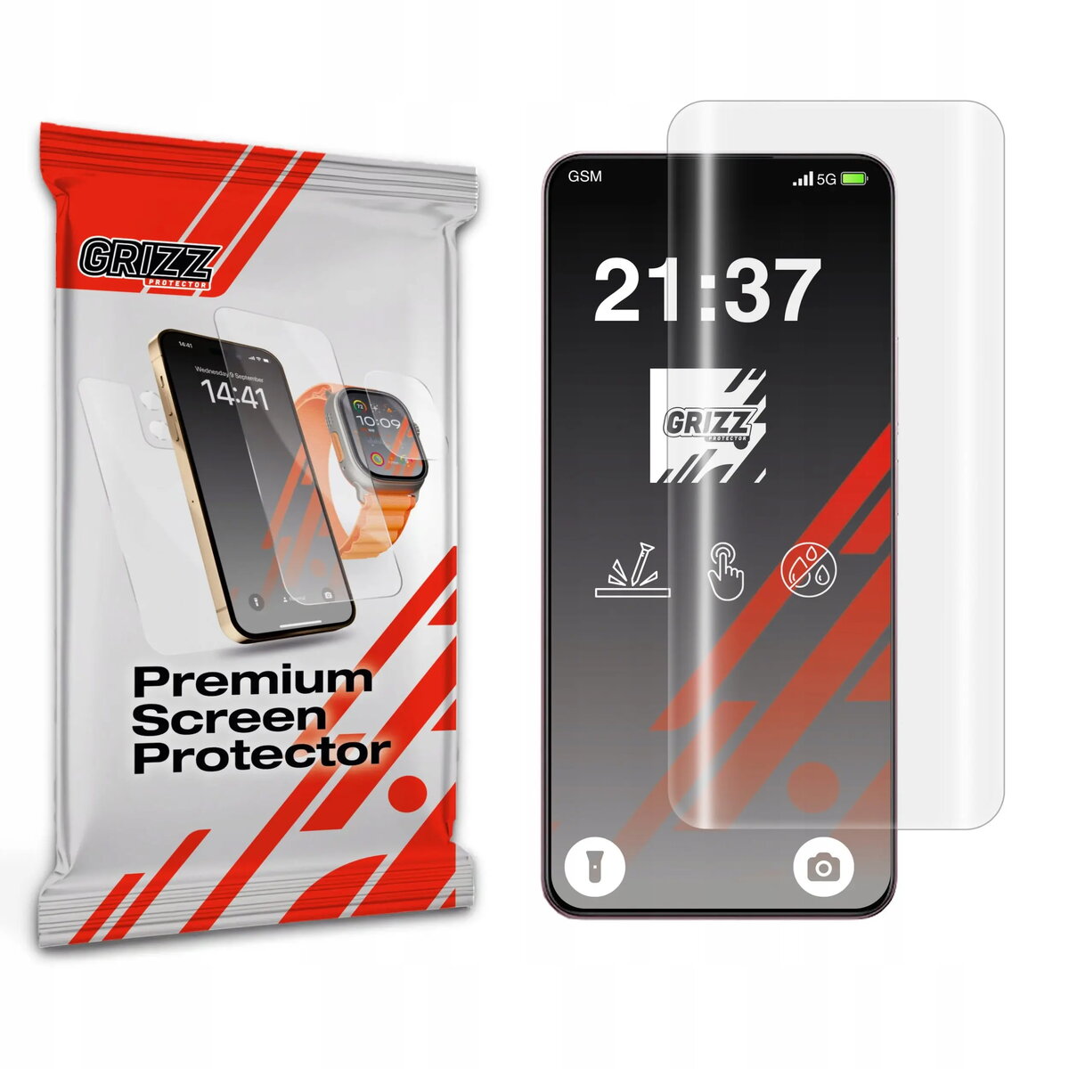 Hidroželēta plēve GrizzGlass Hydrofilm priekš Realme