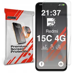 Защитное гибридное стекло GrizzGlass для Xiaomi Redmi 15C 4G — HybridGlass