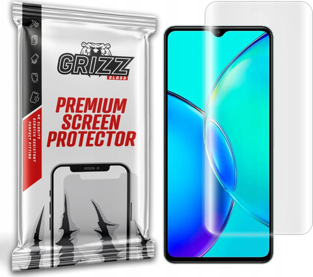 GrizzGlass Hydrofilm hidrogēla ekrāna aizsargplēve vivo