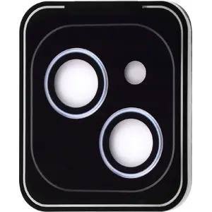 Защитное закалённое стекло для объектива камеры iPhone 15 / 15 Plus — синий