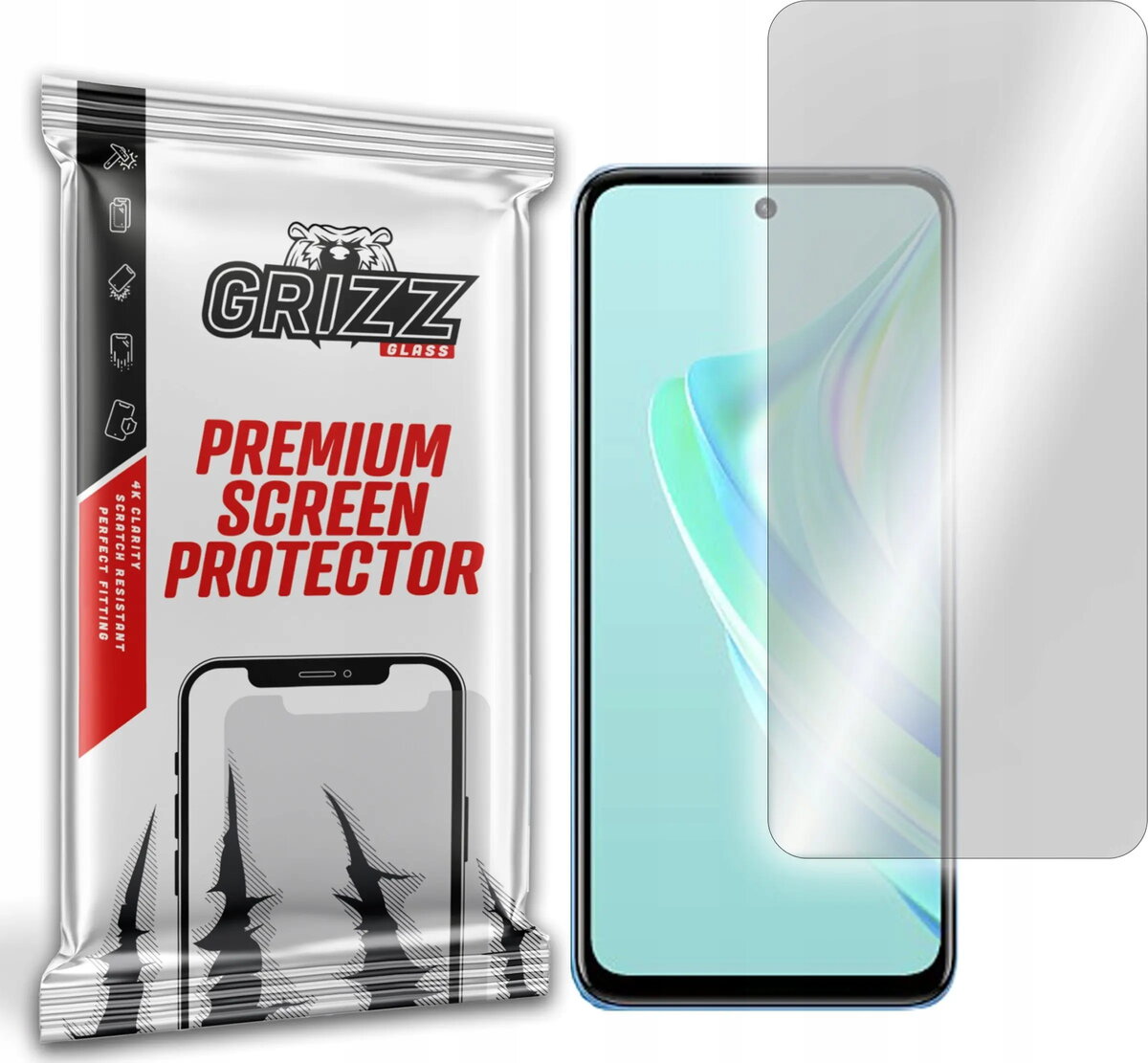 Hibrīda rūdīta aizsargstikla GrizzGlass priekš Infinix