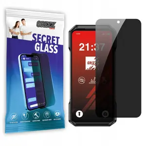 Tempered privacy glass GrizzGlass SecretGlass for Ulefone Armor 27 — privacy screen protector