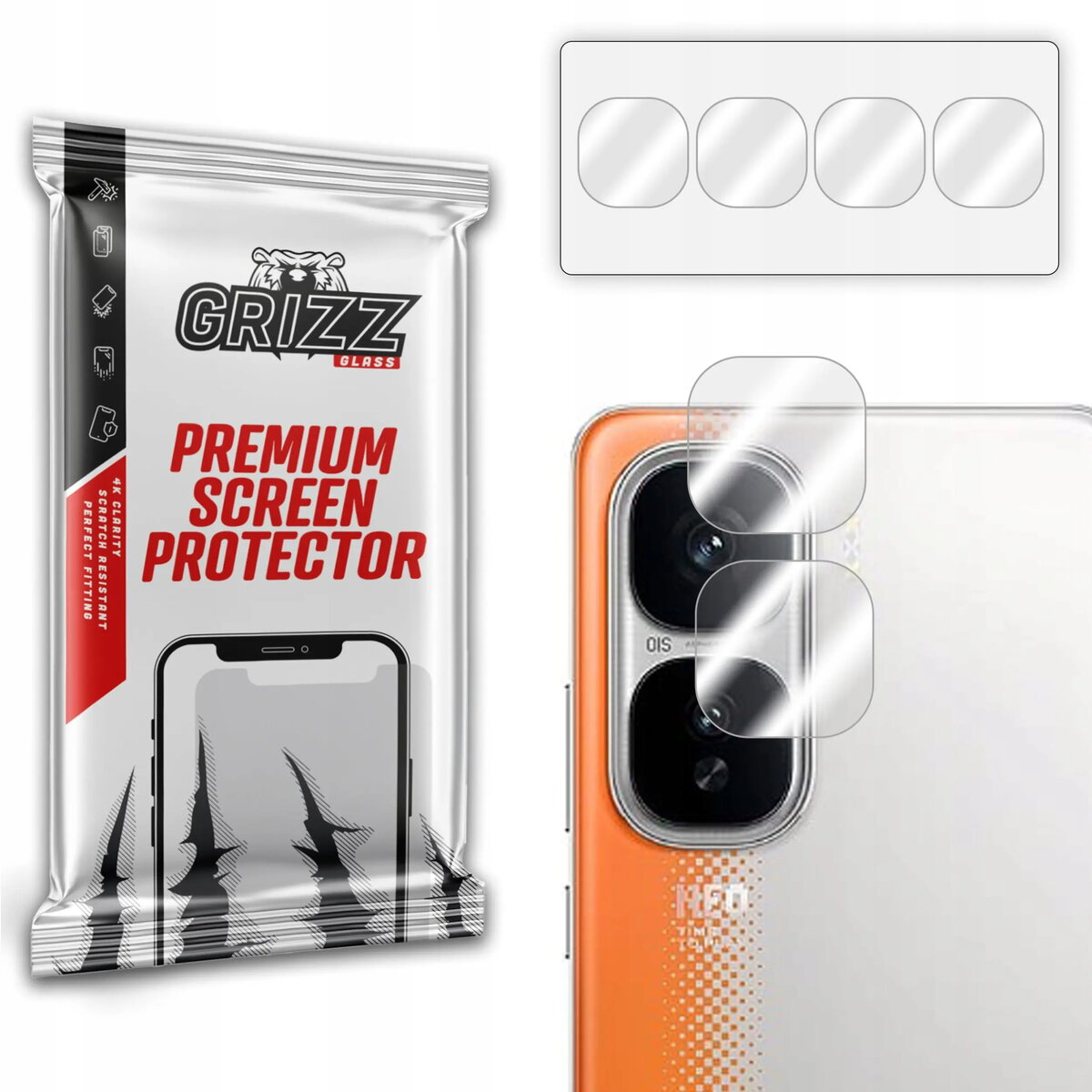 Stikla aizsargs kamerai GrizzGlass HybridGlass priekš